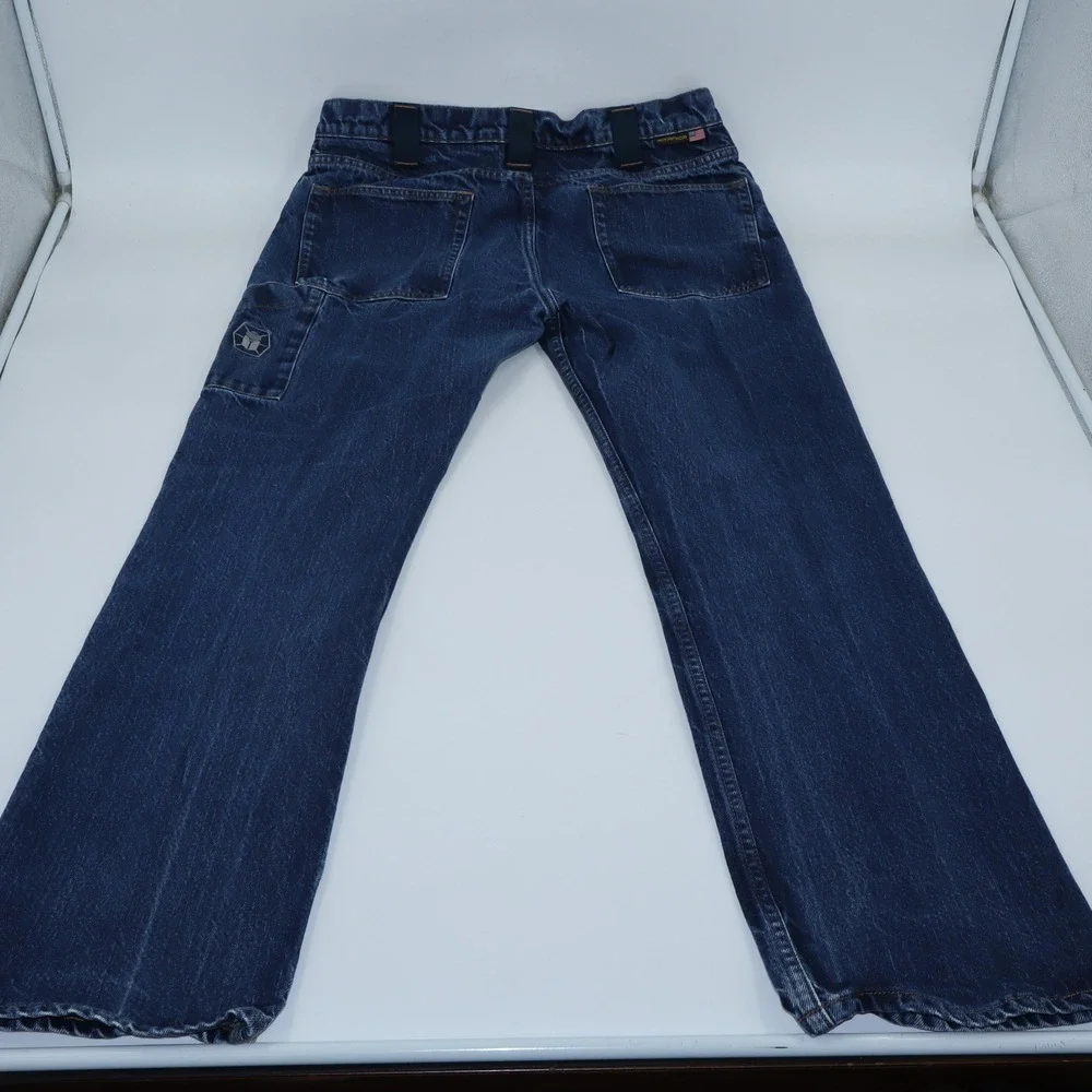 Kitanica Mens Tactical Denim Jeans Made in USA Dark Wash Straight Leg Size 36x30